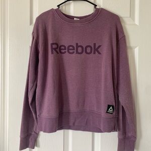 VINTAGE REEBOK PURPLE PULLOVER SWEATSHIRT SWEATER